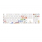 Animals Party 104+12 Clear PC+PBT Dye-subbed Pudding Jelly Keycaps Set ASA Profile Mechanical Keyboard